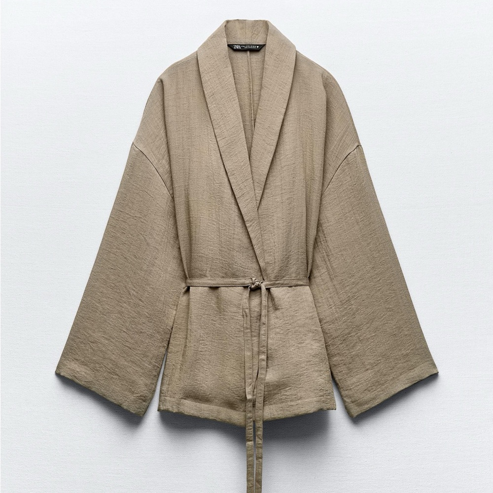 Zara textured wrap kimono xs-s